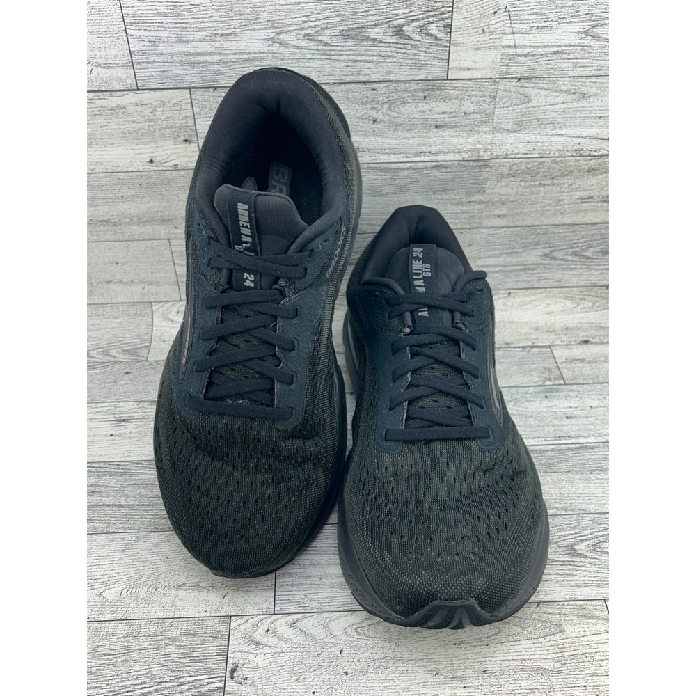 Brooks Adrenaline GTS 24 Women Sz 10.5 Wide 2E Black Running Shoes 1204262E020